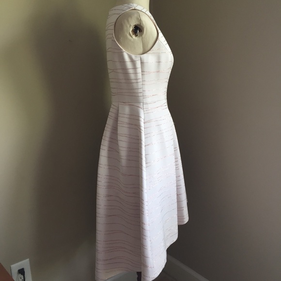 Shoshanna Coraline Fit Flare Dress Hi Low Pink